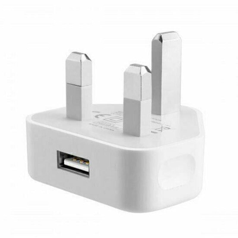 1A 5V 5V1A 3Pin USB Plug Charger UK Power Travel Adapter for Phone Wall Chargers