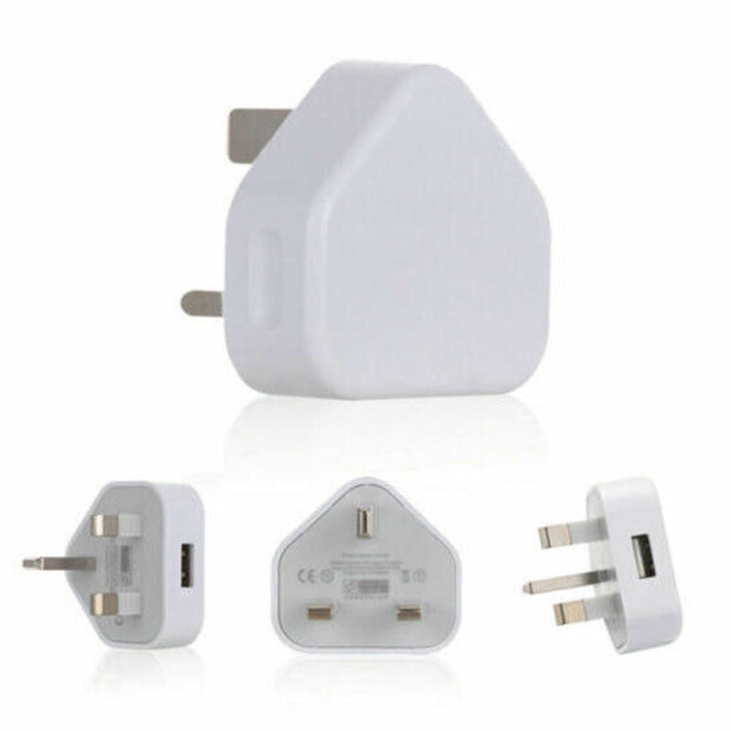 1A 5V 5V1A 3Pin USB Plug Charger UK Power Travel Adapter for Phone Wall Chargers