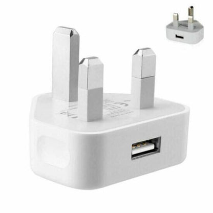 1A 5V 5V1A 3Pin USB Plug Charger UK Power Travel Adapter for Phone Wall Chargers