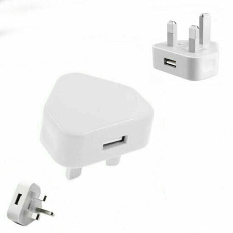 1A 5V 5V1A 3Pin USB Plug Charger UK Power Travel Adapter for Phone Wall Chargers