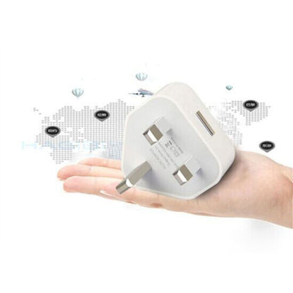 1A 5V 5V1A 3Pin USB Plug Charger UK Power Travel Adapter for Phone Wall Chargers