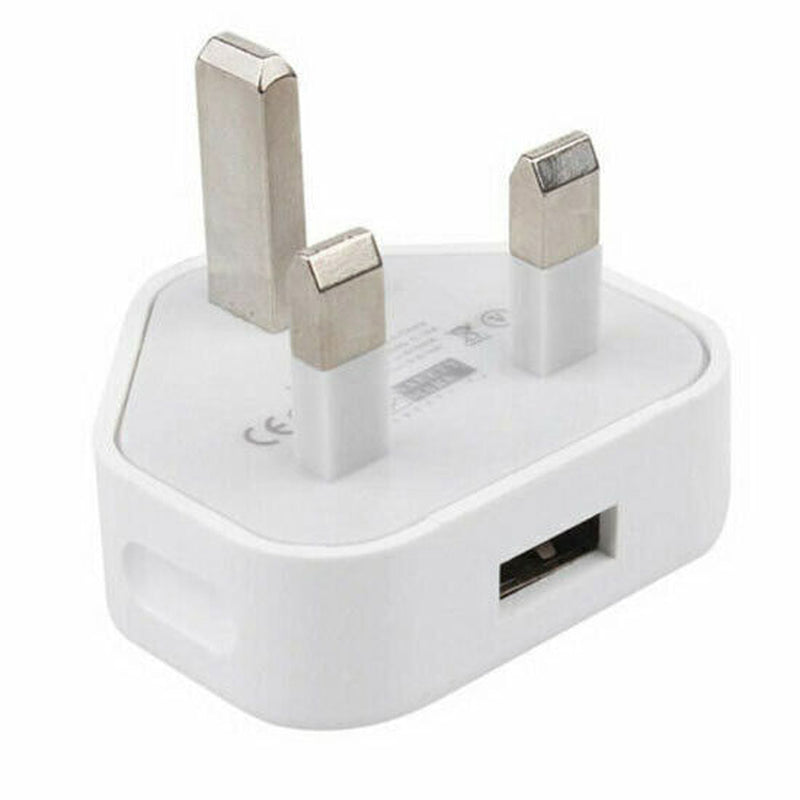 1A 5V 5V1A 3Pin USB Plug Charger UK Power Travel Adapter for Phone Wall Chargers